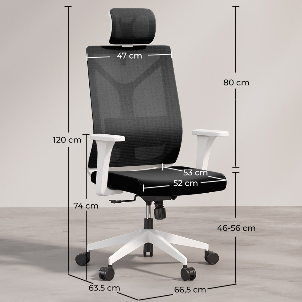 Silla de Oficina Ergonomica con Ruedas y Reposabrazos - Ergal image 10