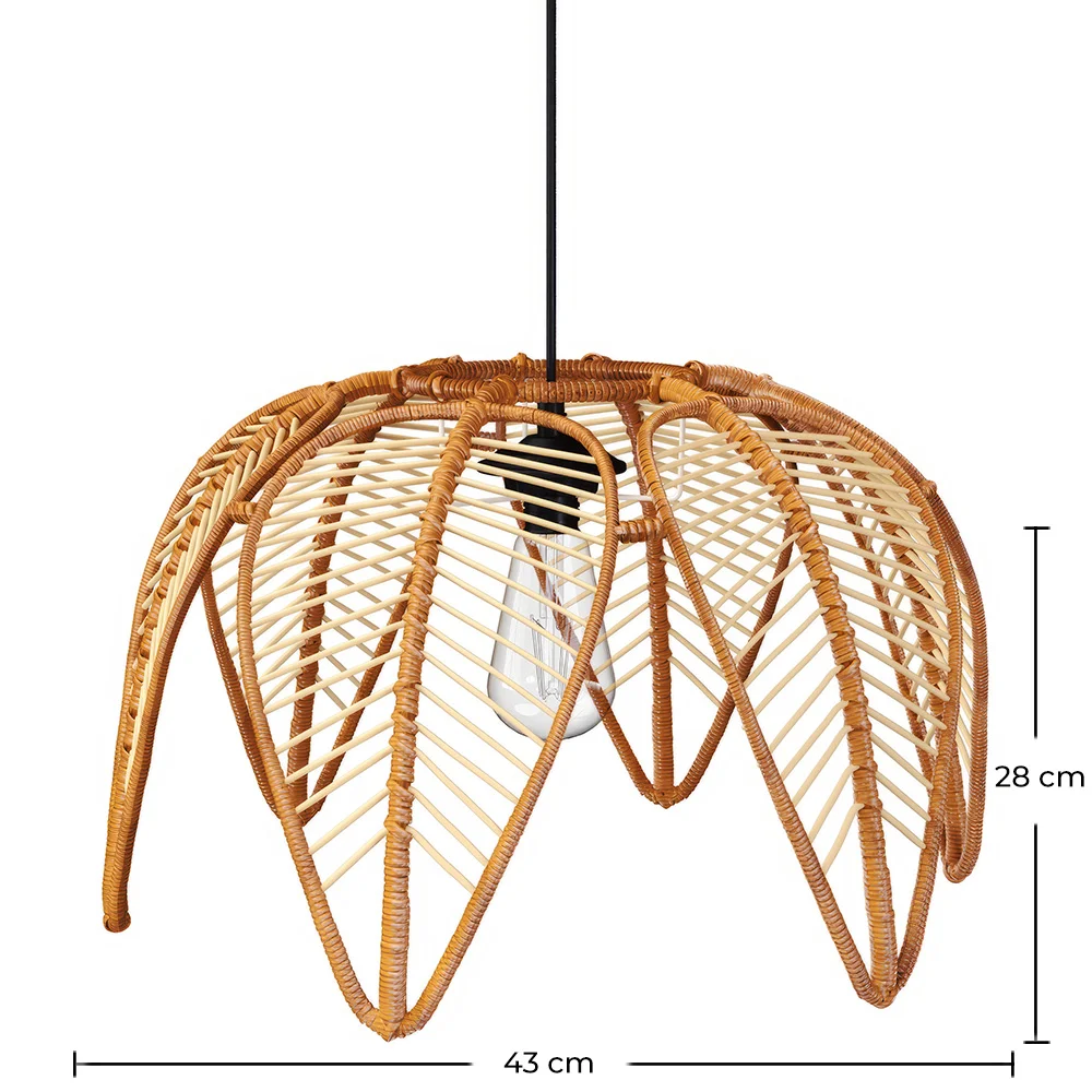 Lámpara de Techo en Ratán - Estilo Boho Bali - Cardenia image 10