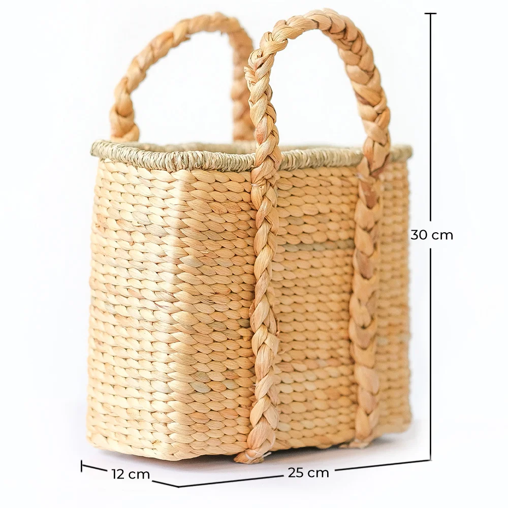 Cesta de Fibras Naturales con Asas - 30x25CM - Haret image 10