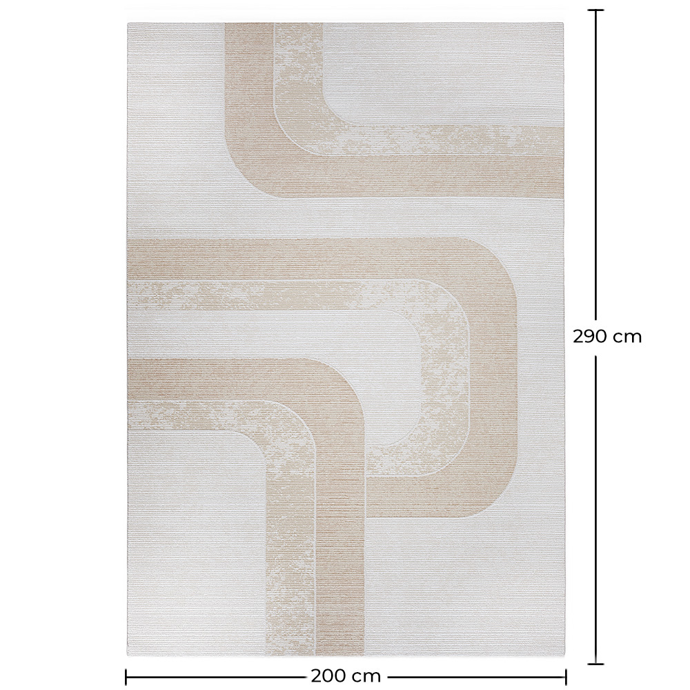 Alfombra Grande de Diseño Contemporáneo y Moderno - Beige (290x200 cm) - Chai image 10