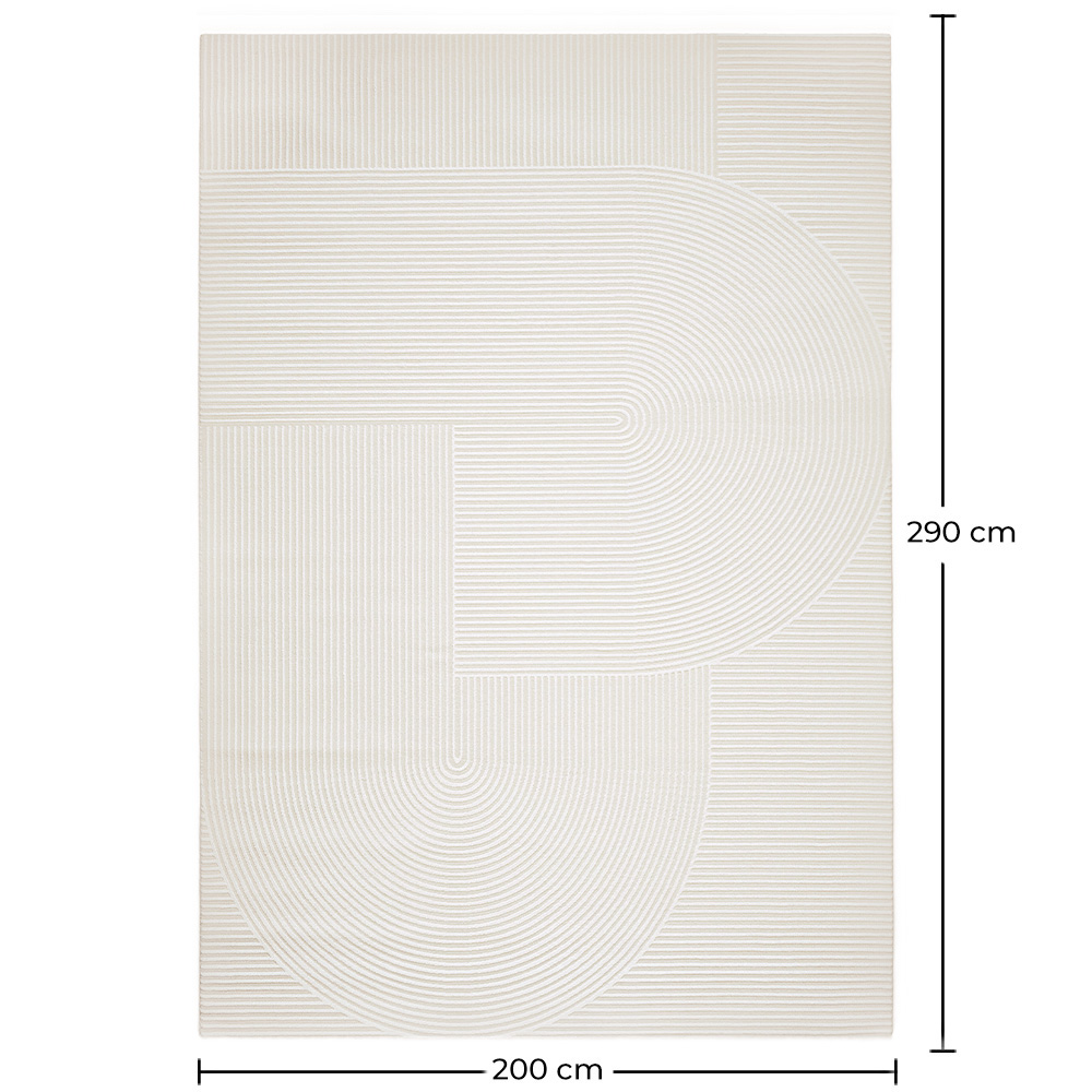 Alfombra Grande de Diseño Contemporáneo y Moderno - Beige (290x200 cm) - Vreis image 10