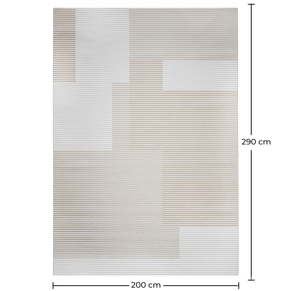 Alfombra Grande de Diseño Contemporáneo y Moderno - Beige (290x200 cm) - Vistu image 10