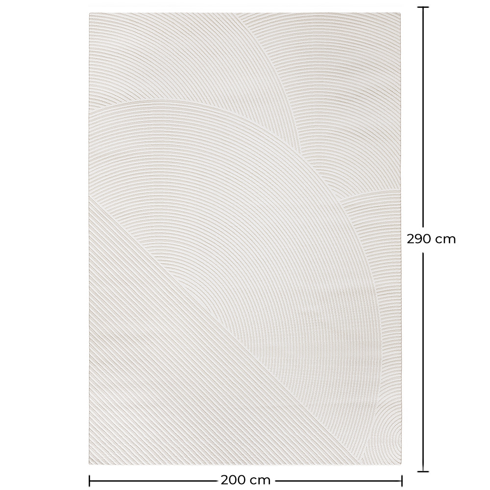 Alfombra Grande de Diseño Contemporáneo y Moderno - Beige (290x200 cm) - Amara image 10