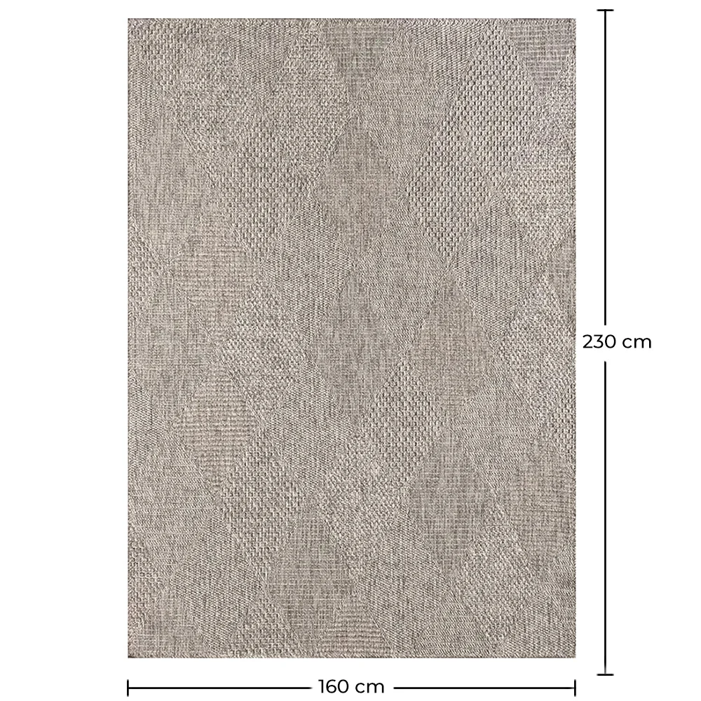 Alfombra Grande de Diseño Contemporáneo y Moderno - Beige (160x230 cm) - Ina image 10