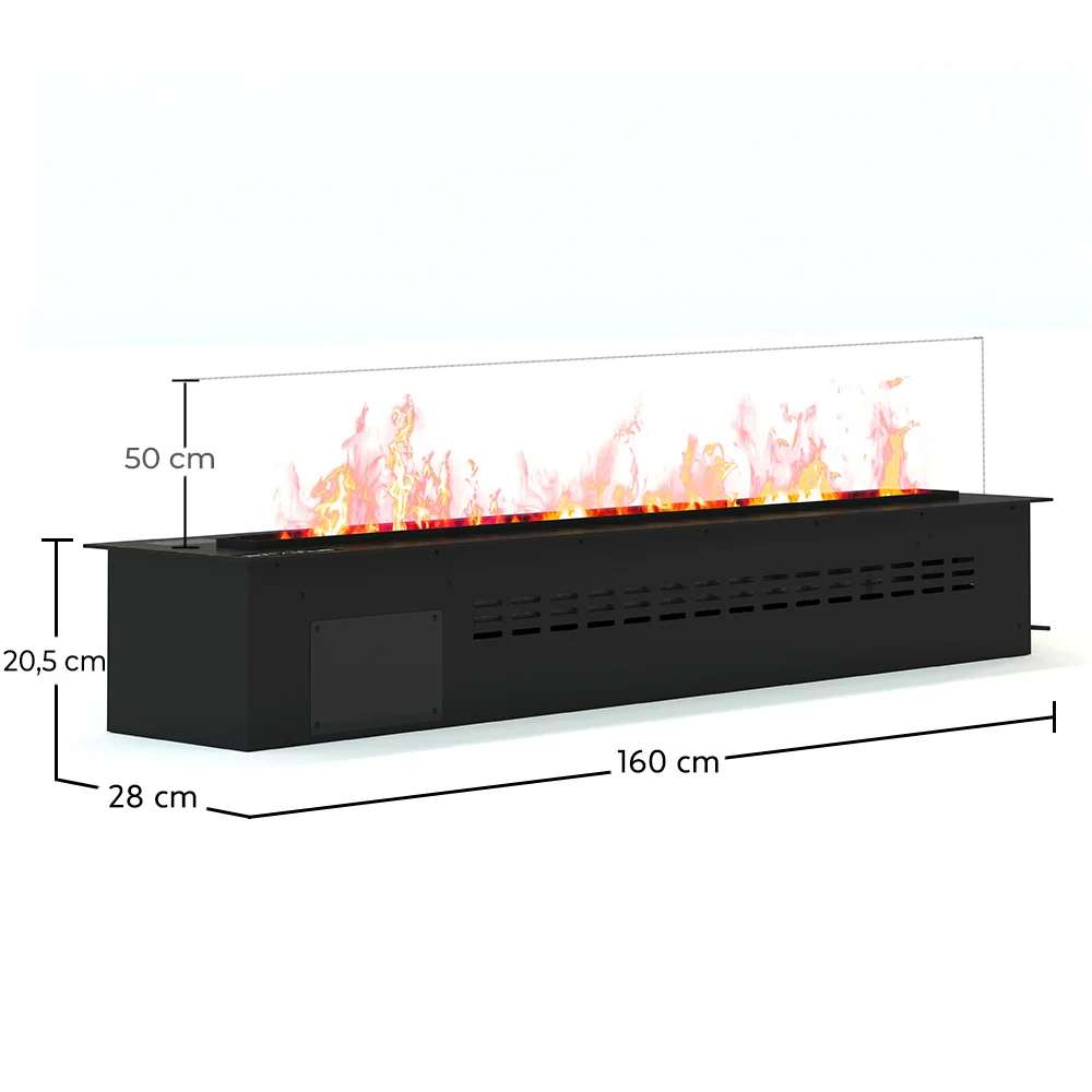 Chimenea Decorativa Eléctrica con Llama de Vapor de Agua - 160CM image 10