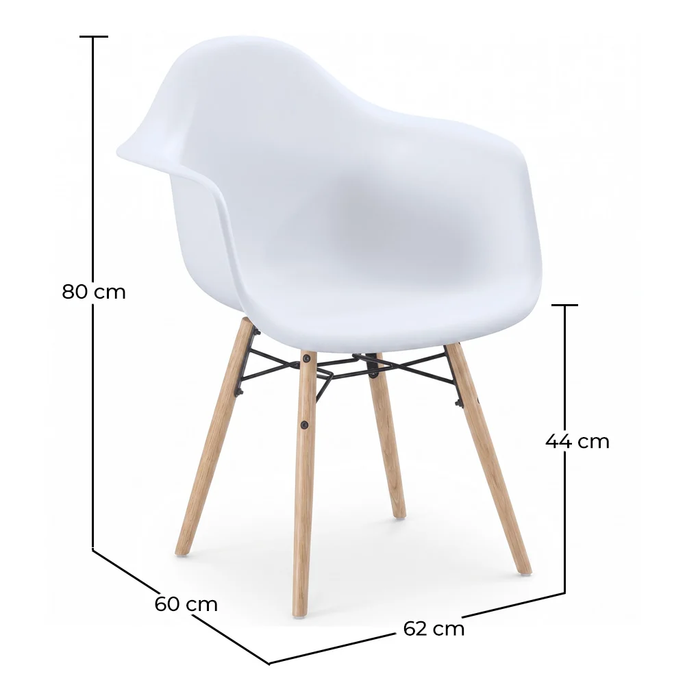 Silla de Comedor Diseño Escandinavo - Patas de Madera - Nordika image 10