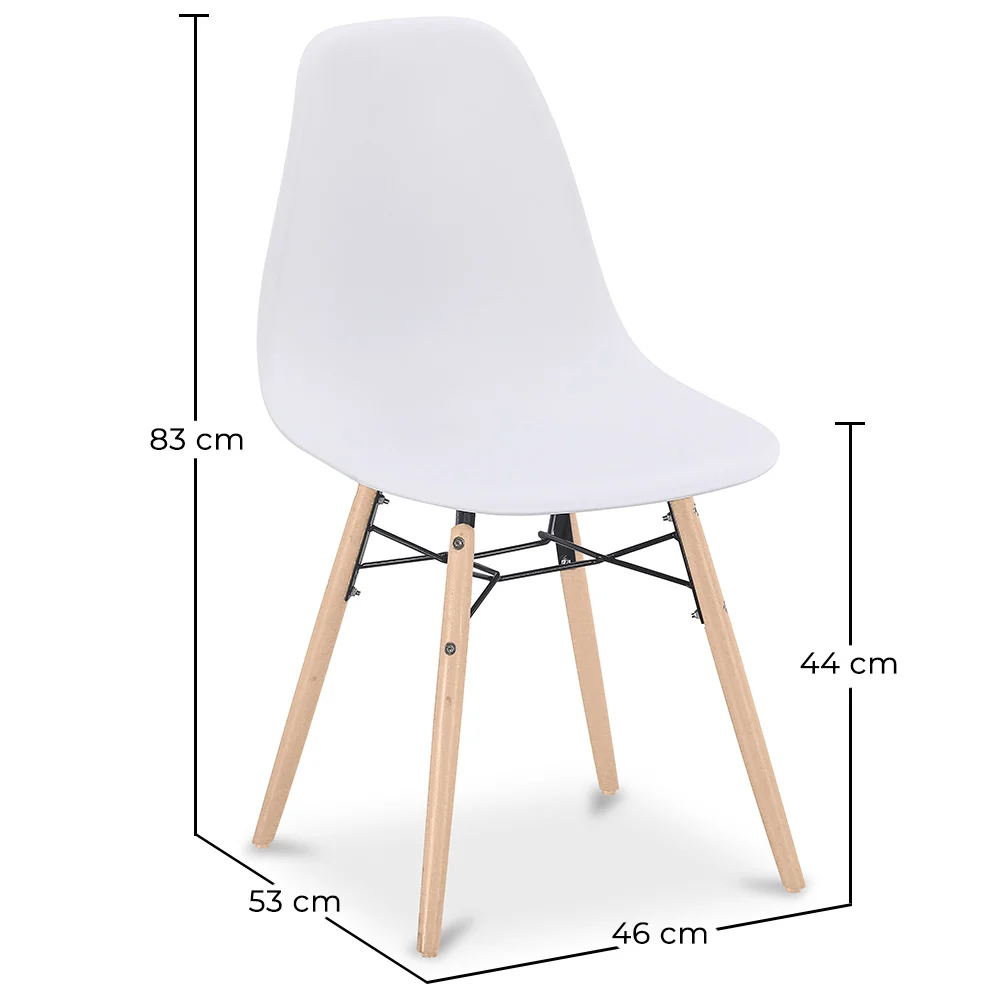 Silla de Comedor - Diseño Escandinavo - Patas de Madera - Skögur image 10