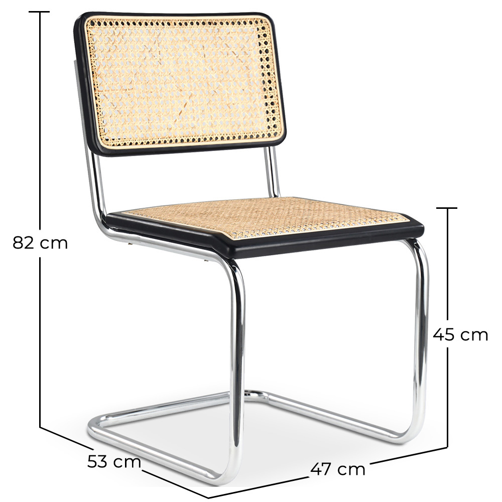 Silla de Comedor - Diseño Vintage - Madera y Ratán - Nueva edición - Bruna image 10