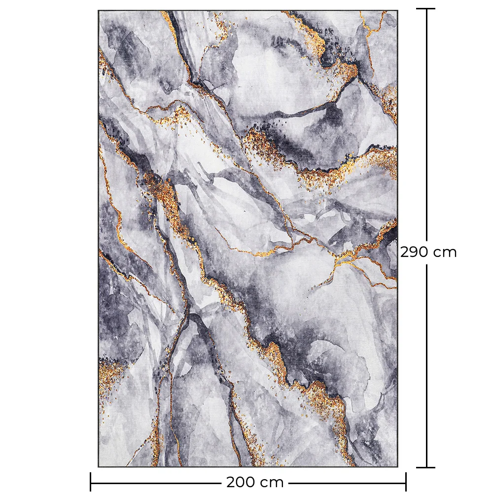 Alfombra Grande de Diseño Moderno Efecto Marmol - (290x200 cm) - Arezzo image 10
