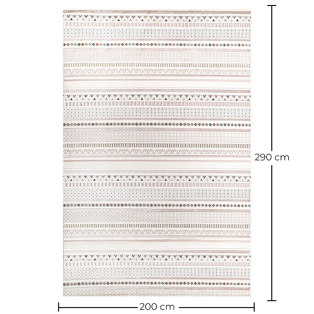 Alfombra Grande de Diseño Contemporáneo y Moderno - Beige (290x200 cm) - Ferrum image 10