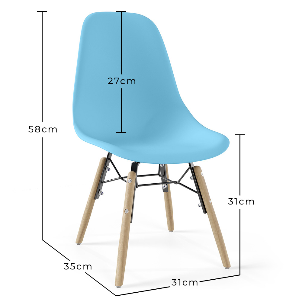 Silla infantil - Diseño Escandinavo - Patas de Madera - Skögur image 10