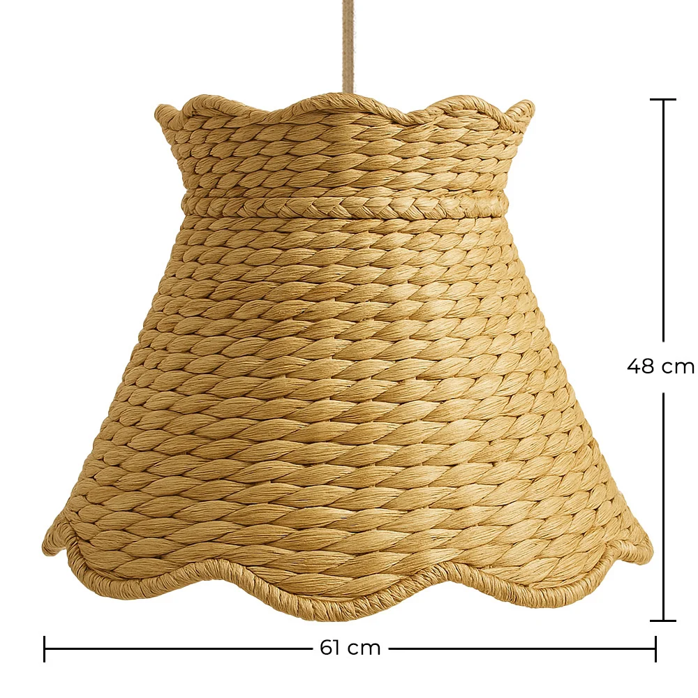 Lámpara de Techo de Ratán - Lámpara Colgante estilo natural - Tyna image 10