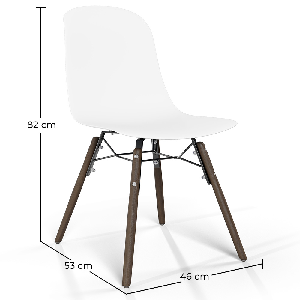 Silla de comedor con patas de madera oscura – Estilo moderno y funcionalidad -Broly image 10