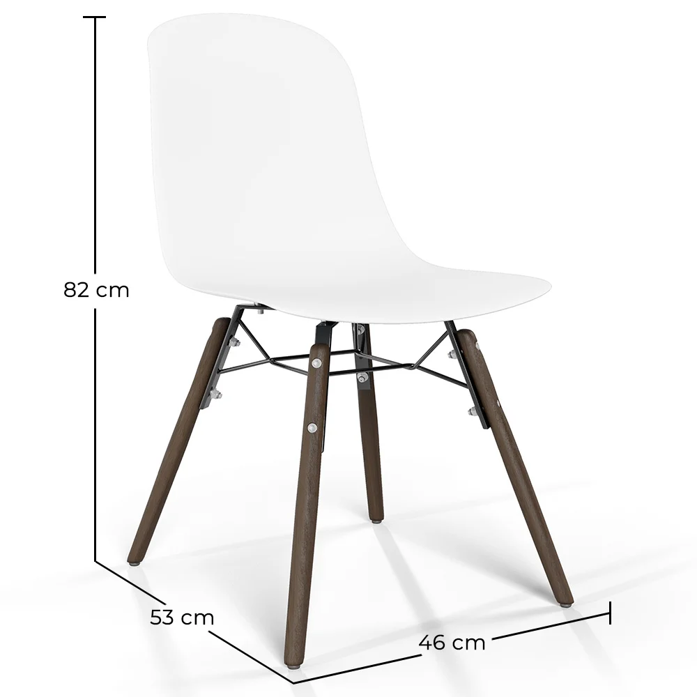Silla de comedor con patas de madera oscura – Estilo moderno y funcionalidad -Broly image 10