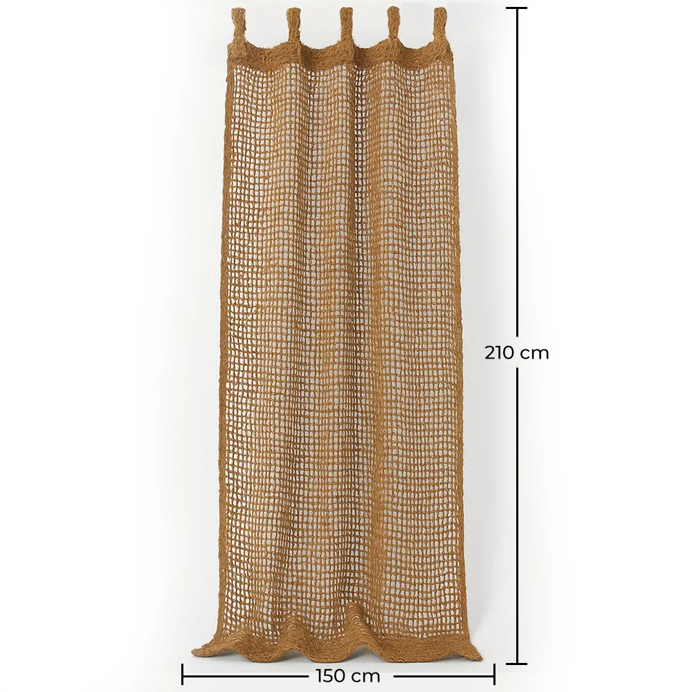 Toldo Cortina de sombra de fibra de coco 2.1x1.5M - Vela de sombra 100% Natural image 10