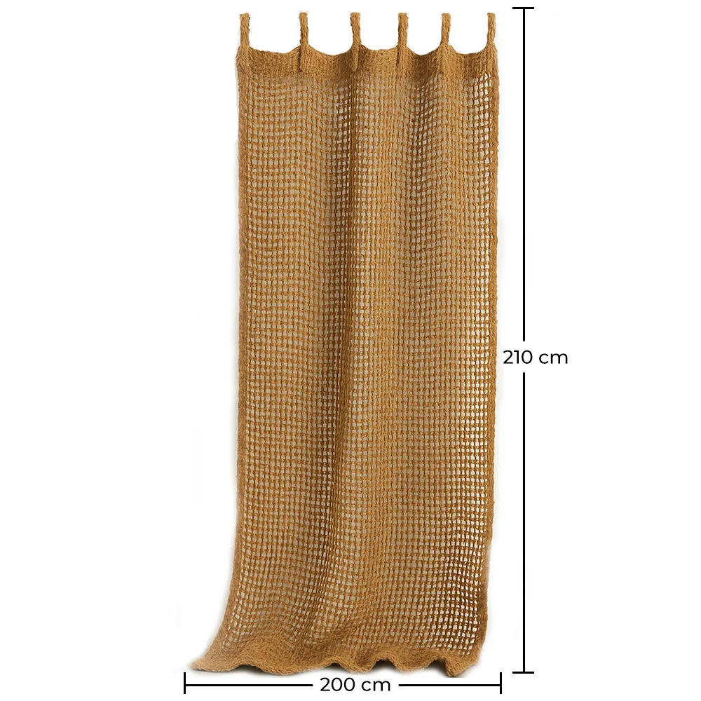 Toldo Cortina de sombra de fibra de coco 2.1x2.0M - Vela de sombra 100% Natural image 10