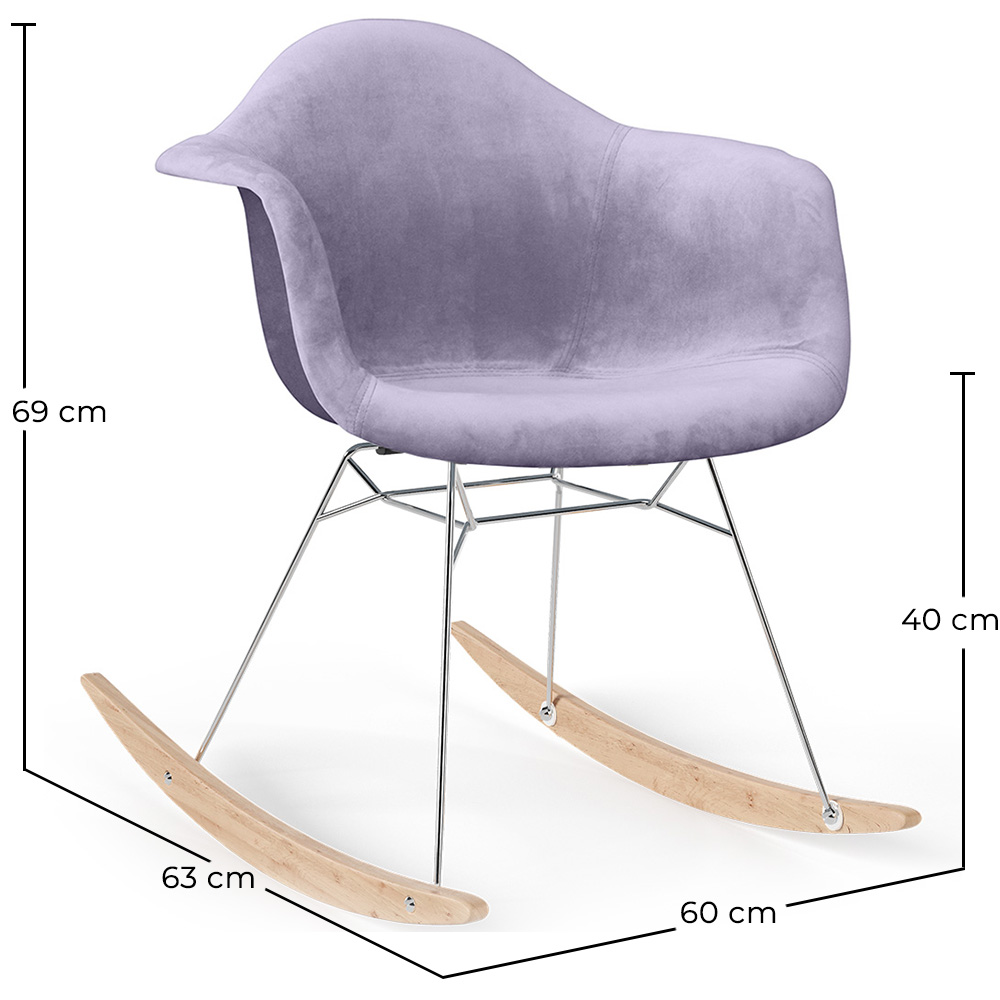 Mecedora Moderna Tapizada en Tela – Estilo Nórdico - Nordika image 10