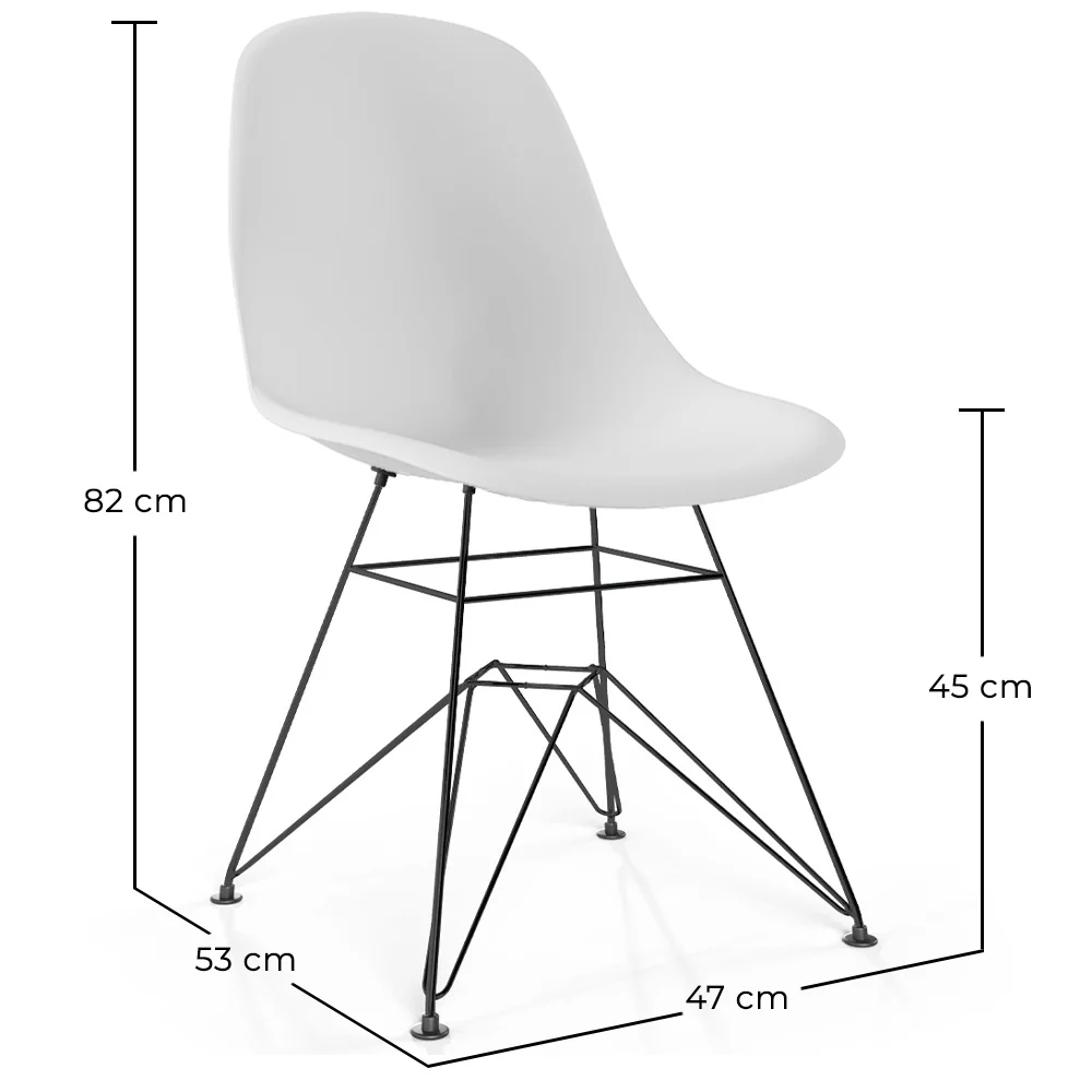 Silla de comedor con Patas de Metal - Diseño Moderno - Denisse image 10