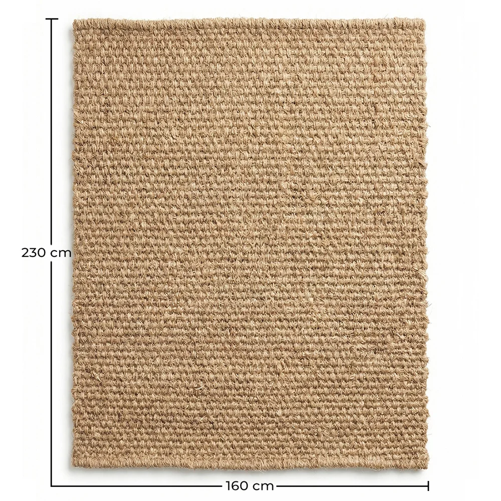 Alfombra de Fibra de Coco Natural 230x160 cm - Uso Interior y Exterior - Mahou image 10