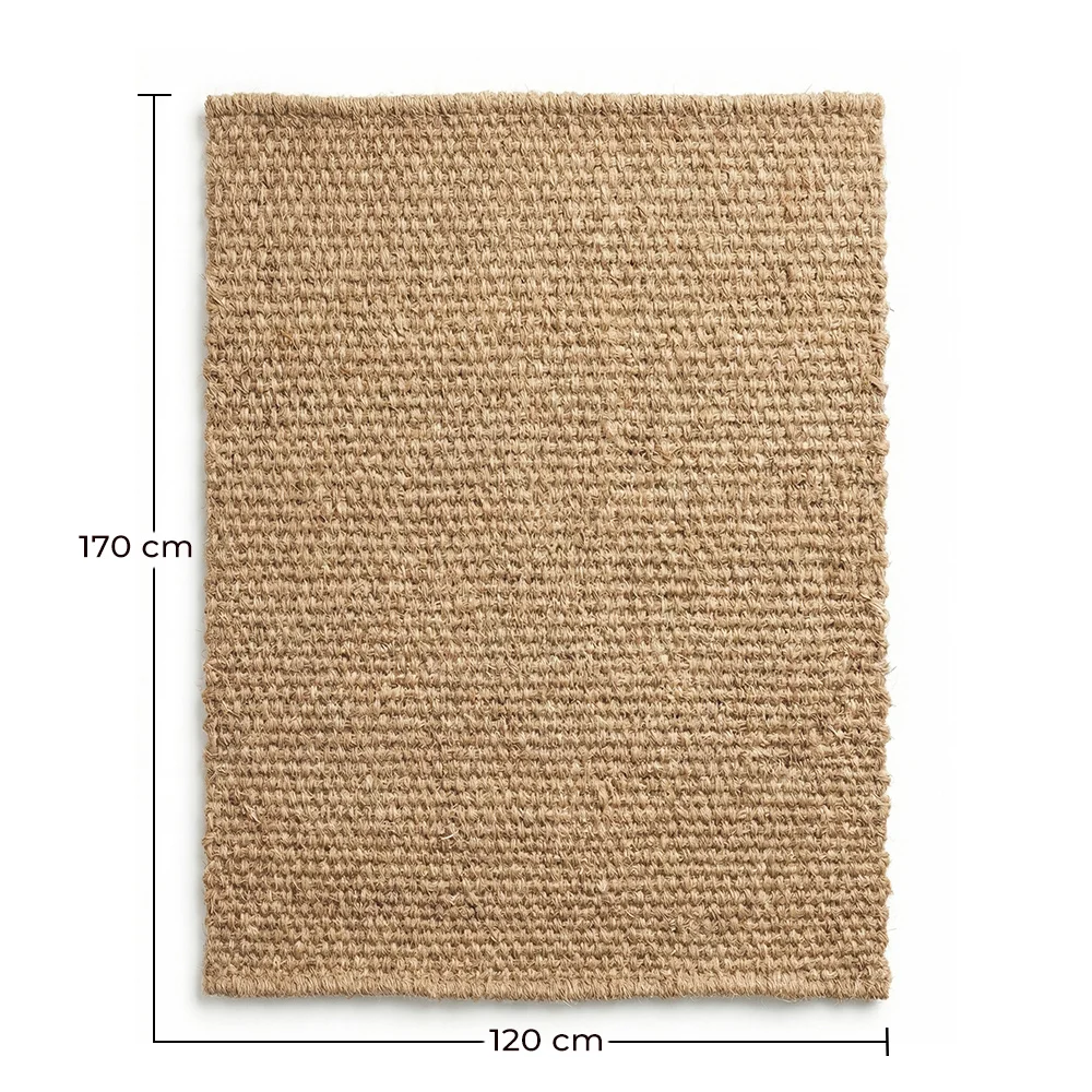 Alfombra de Fibra de Coco Natural 170x120 cm - Uso Interior y Exterior - Mahou image 10