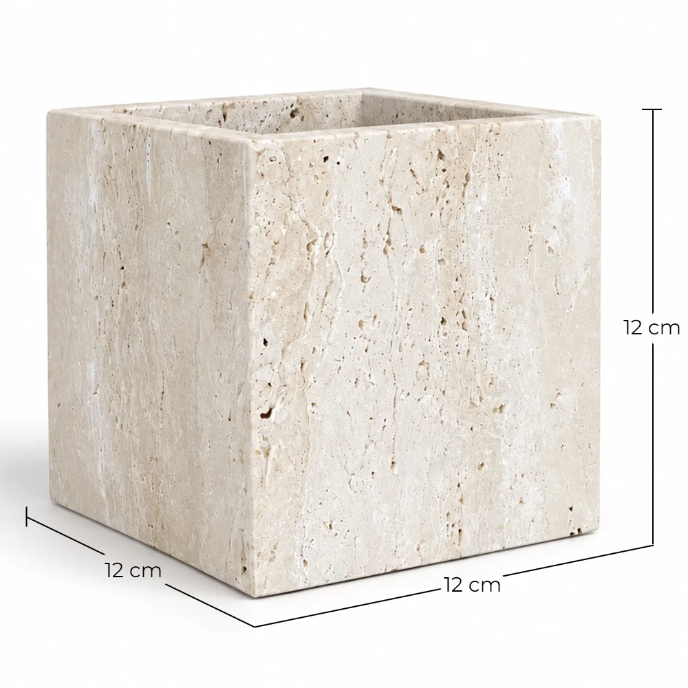 Lámpara de Pared – Aplique Cuadrado de Travertino – Violette image 10