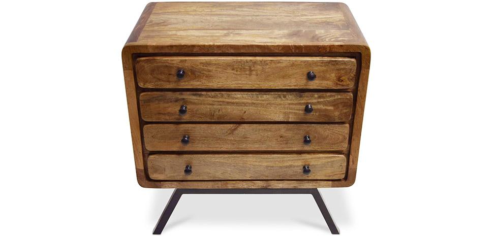 Cómoda de madera reciclada estilo industrial