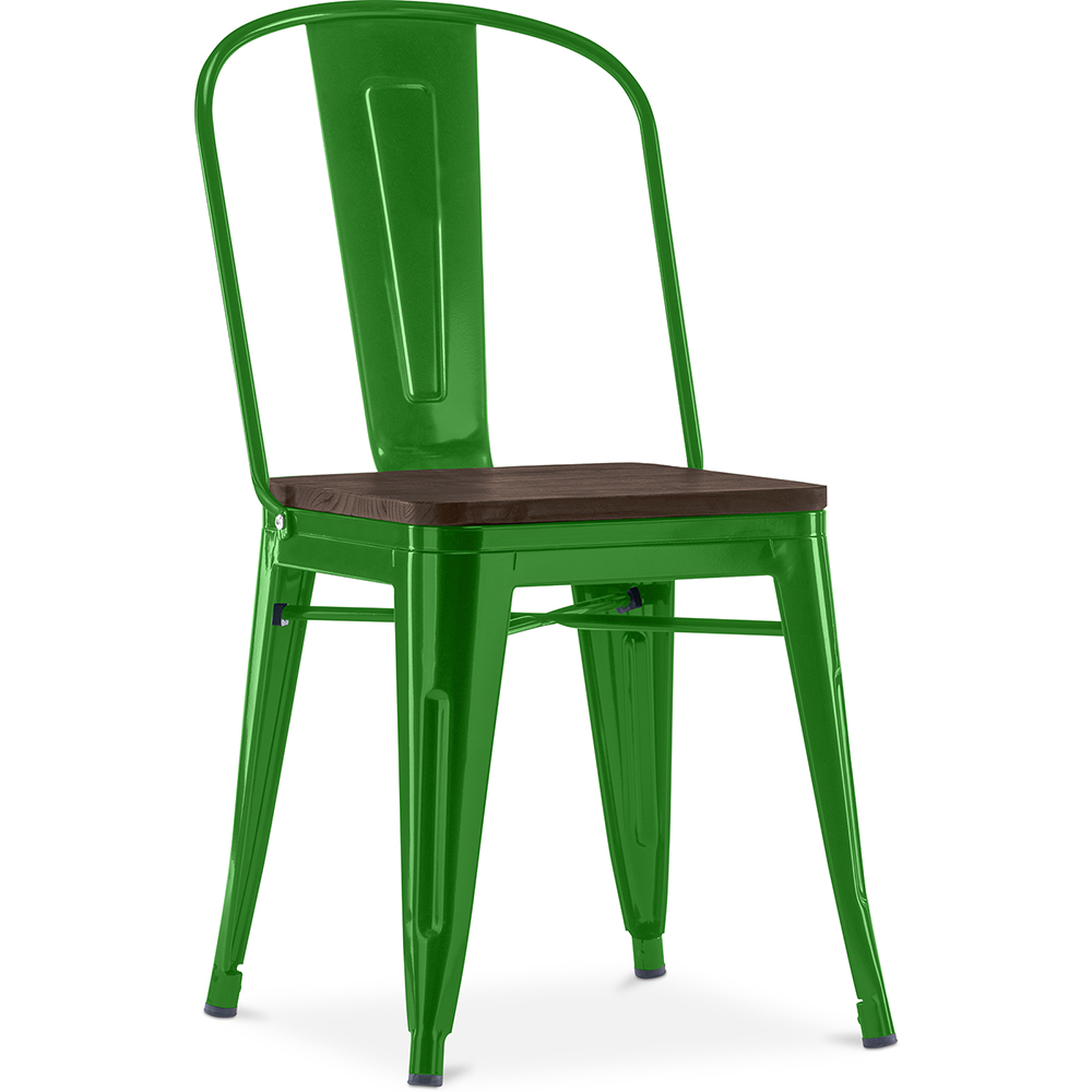 Silla de Comedor - Diseño Industrial - Madera y Acero - Stylix - Imagen 13 de 28