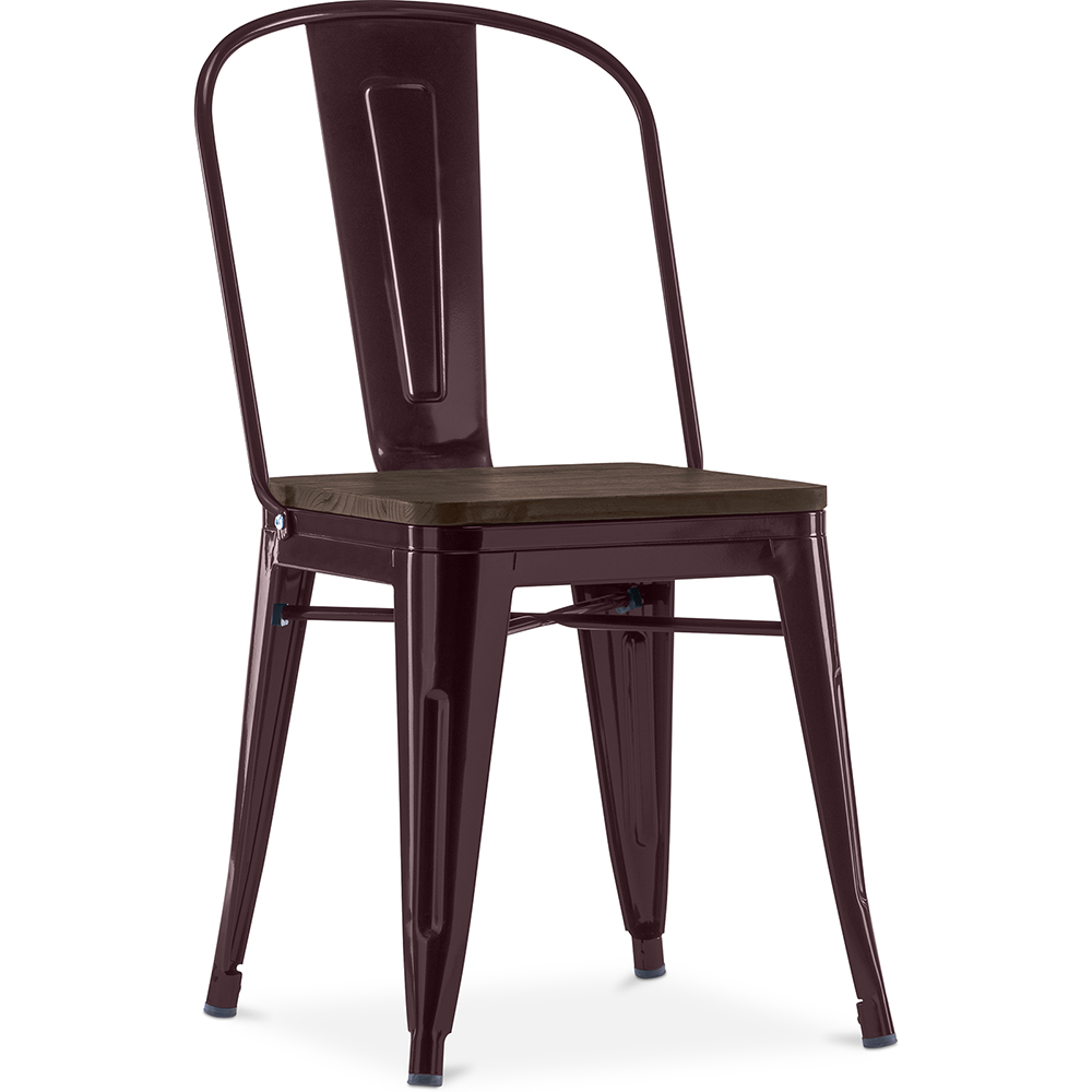 Silla de Comedor - Diseño Industrial - Madera y Acero - Stylix - Imagen 18 de 28