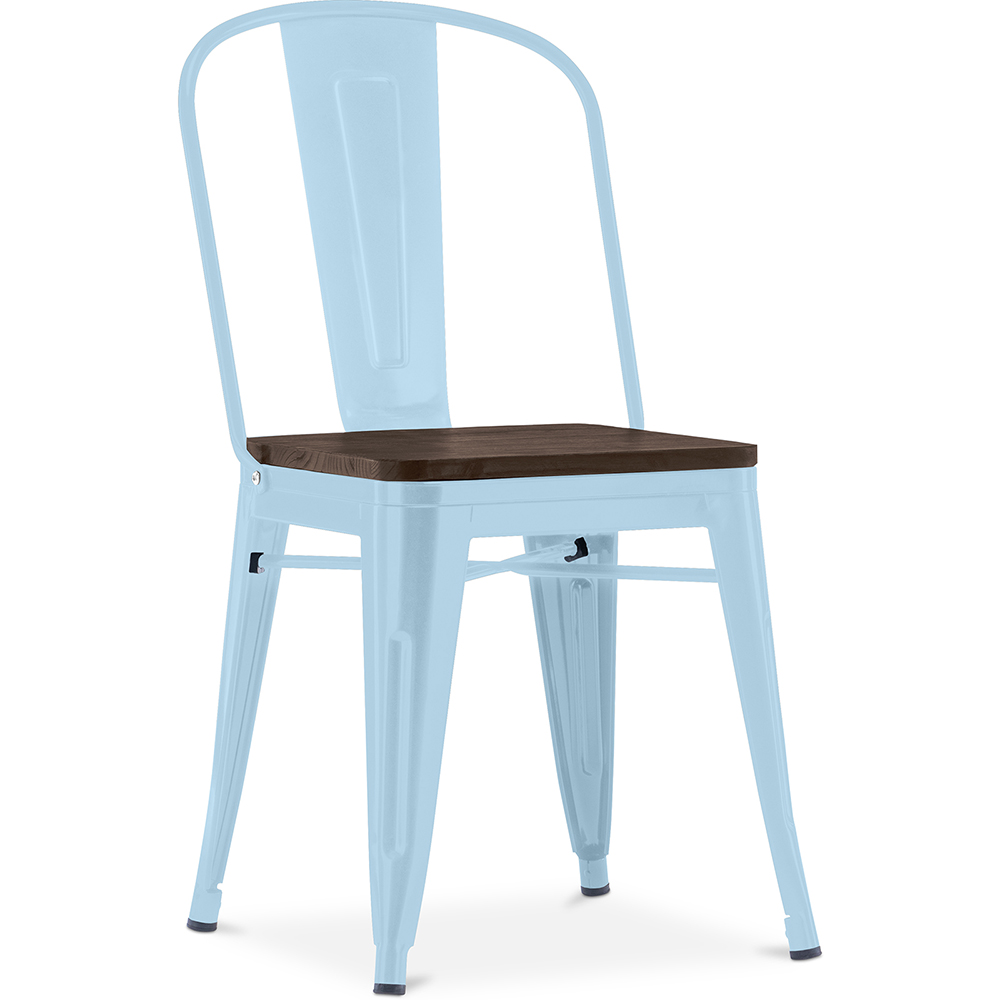 Silla de Comedor - Diseño Industrial - Madera y Acero - Stylix - Imagen 16 de 28