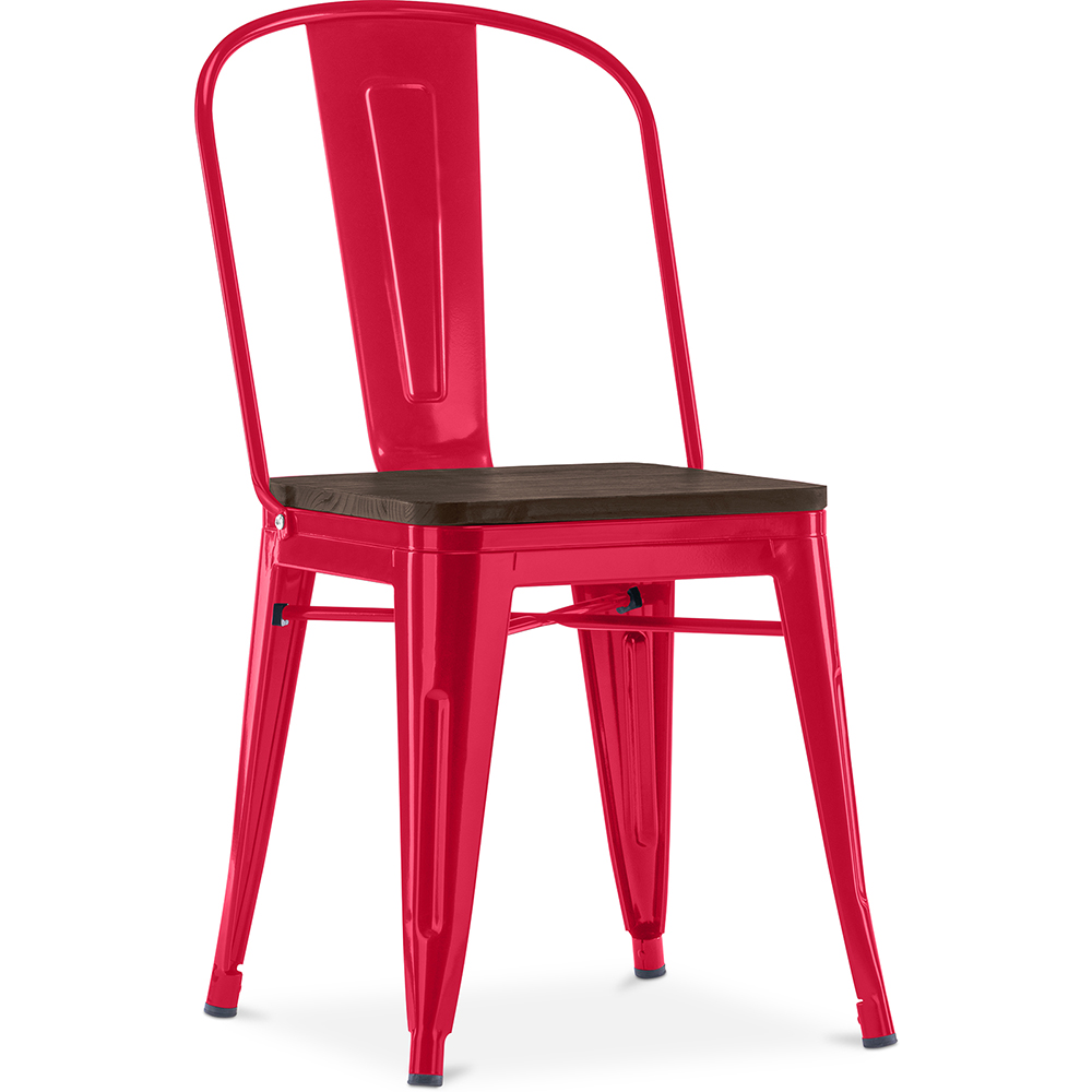 Silla de Comedor - Diseño Industrial - Madera y Acero - Stylix - Imagen 7 de 28