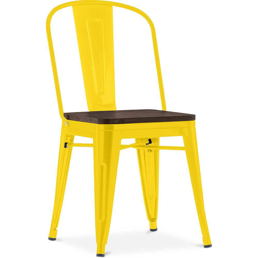 Silla de Comedor - Diseño Industrial - Madera y Acero - Stylix - Imagen 8 de 28