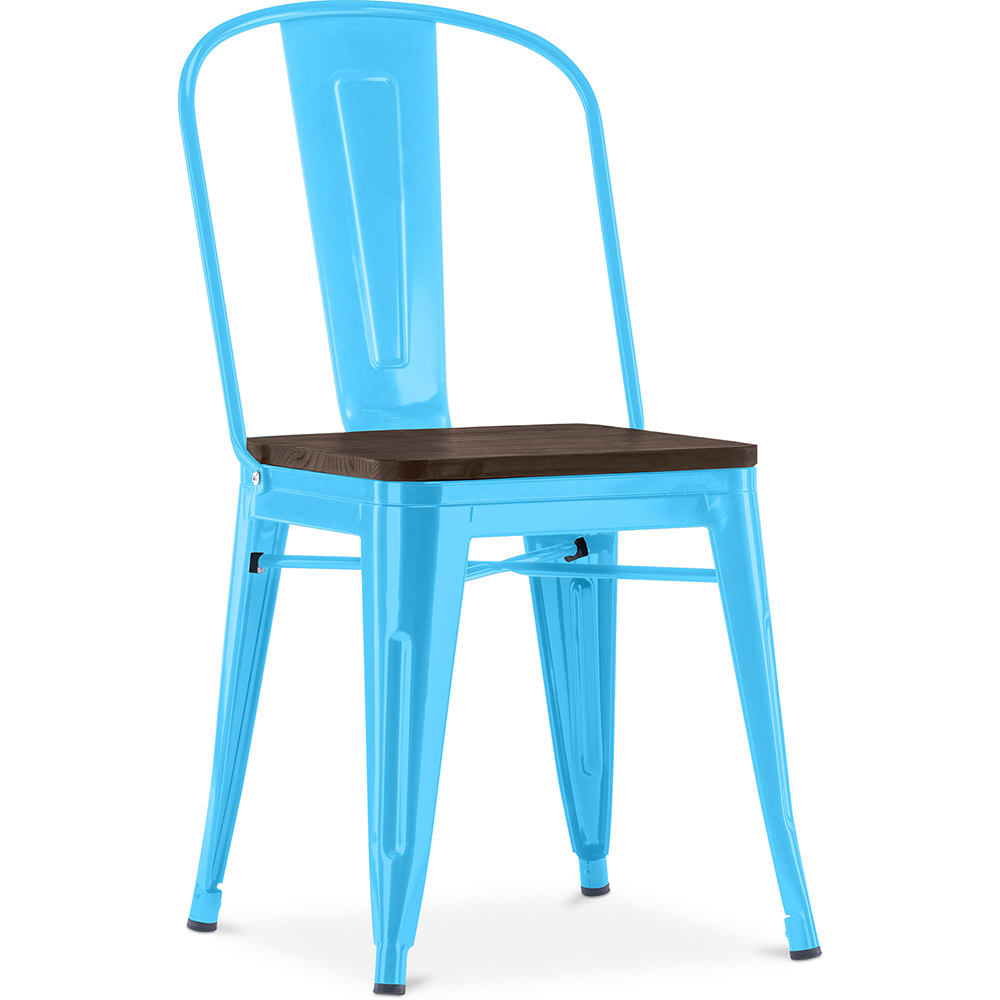 Silla de Comedor - Diseño Industrial - Madera y Acero - Stylix - Imagen 10 de 28