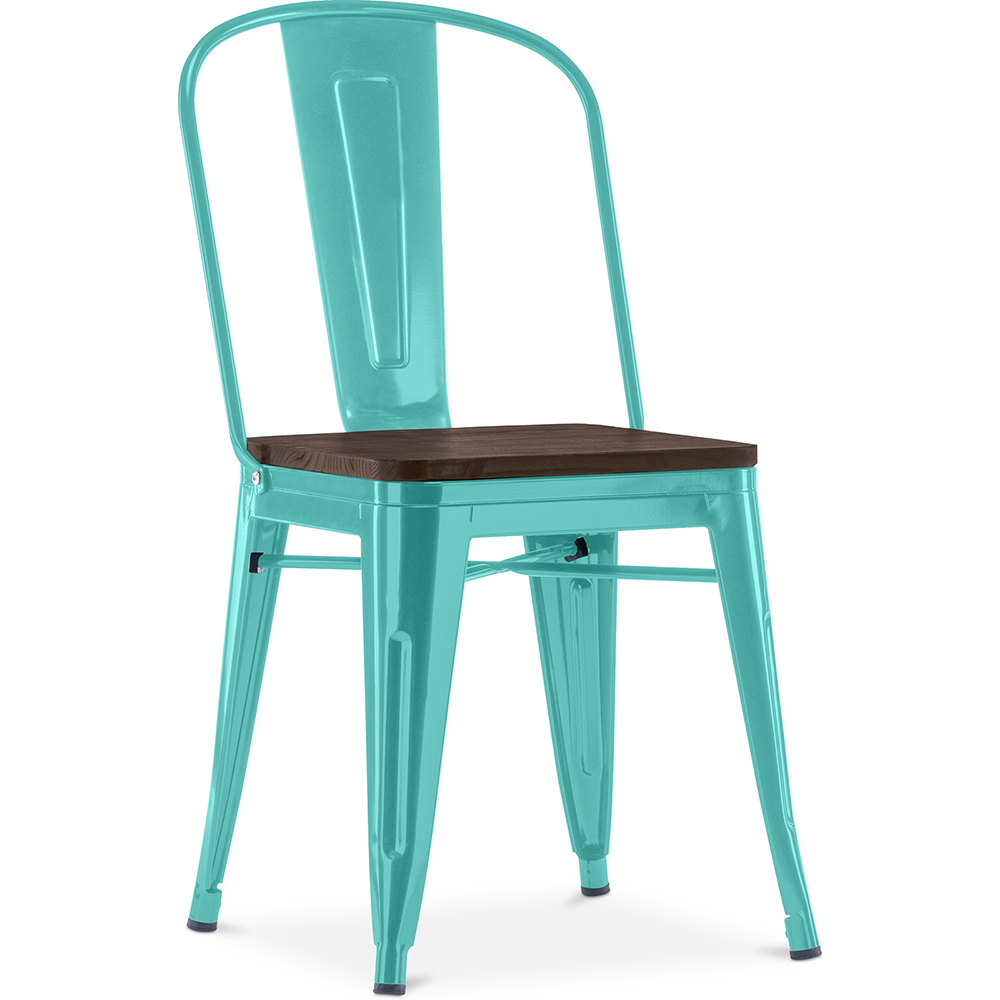 Silla de Comedor - Diseño Industrial - Madera y Acero - Stylix - Imagen 14 de 28