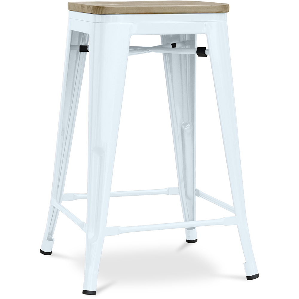 Taburete de Bar Diseño Industrial - Madera y Acero - 61cm - Stylix - Imagen 20 de 20