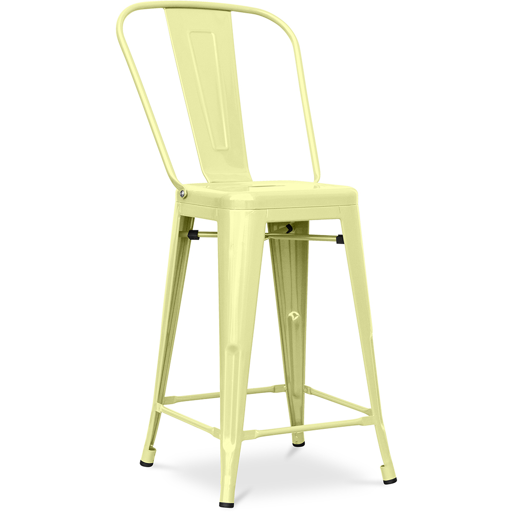 Taburete de Bar con Respaldo - Diseño Industrial - 60cm - Stylix - Imagen 7 de 16