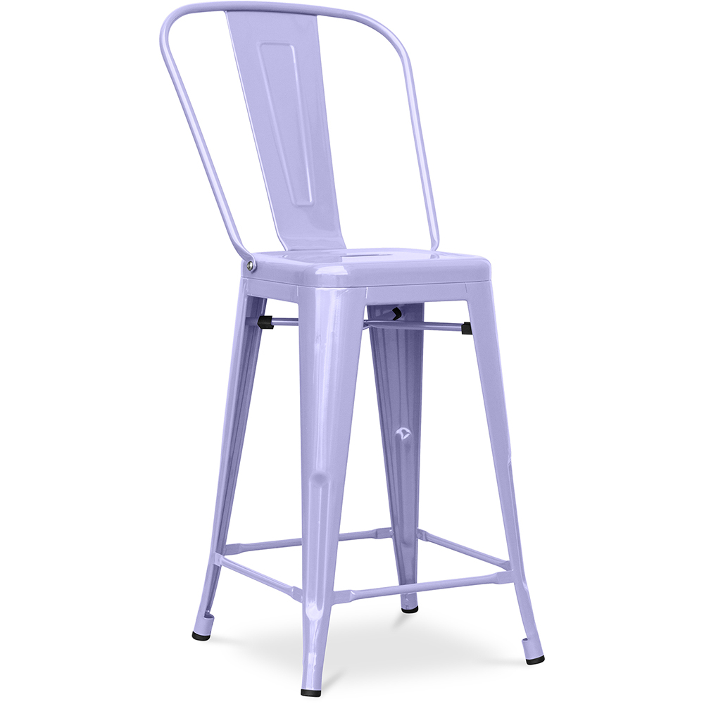 Taburete de Bar con Respaldo - Diseño Industrial - 60cm - Stylix - Imagen 9 de 16