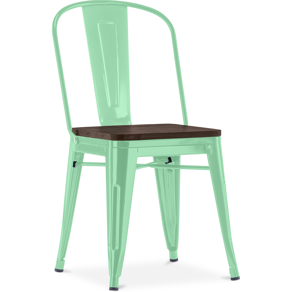 Silla de Comedor - Diseño Industrial - Madera y Acero - Stylix - Imagen 25 de 28