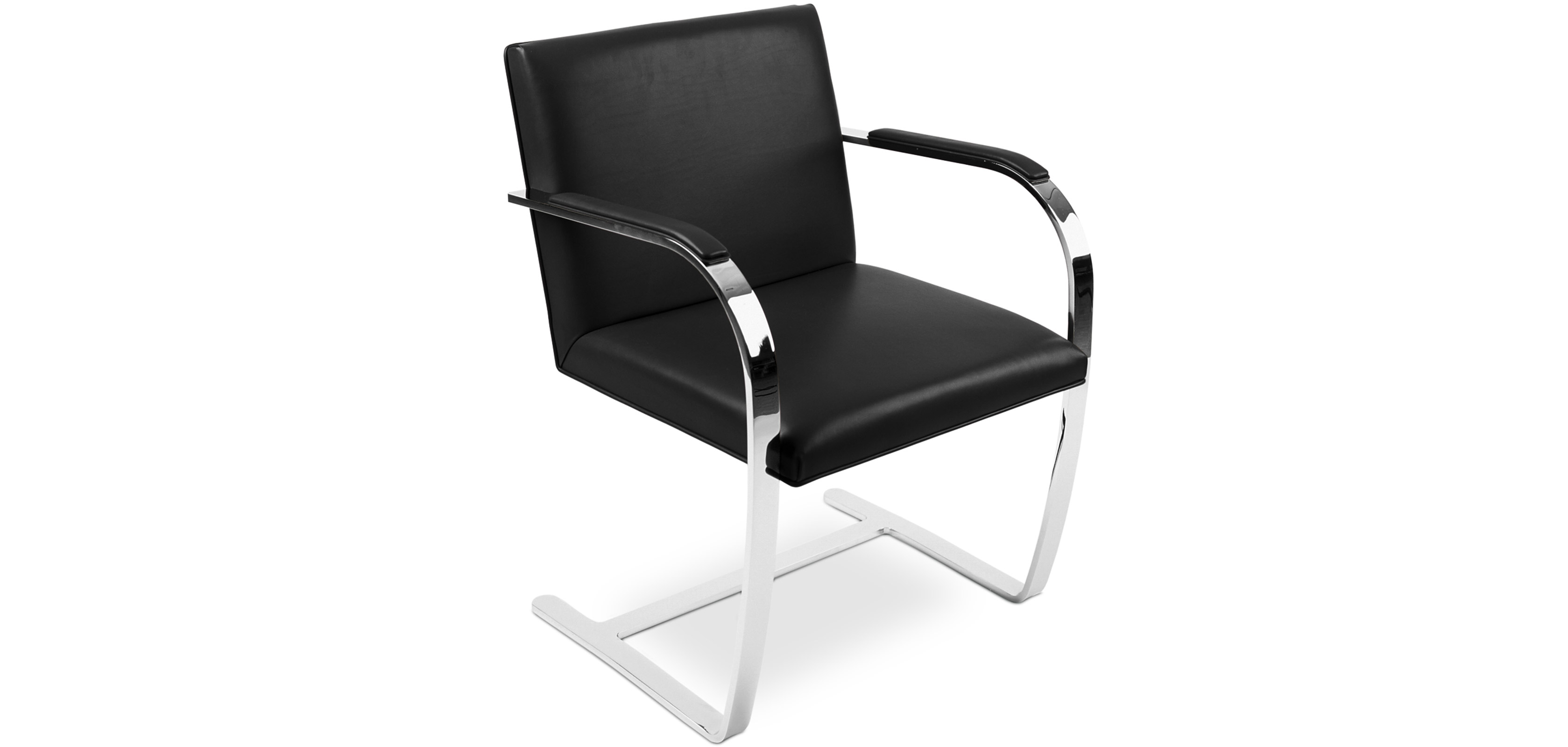 Silla de oficina de diseño Brno Ludwig Mies van der Rohe style - Cuero