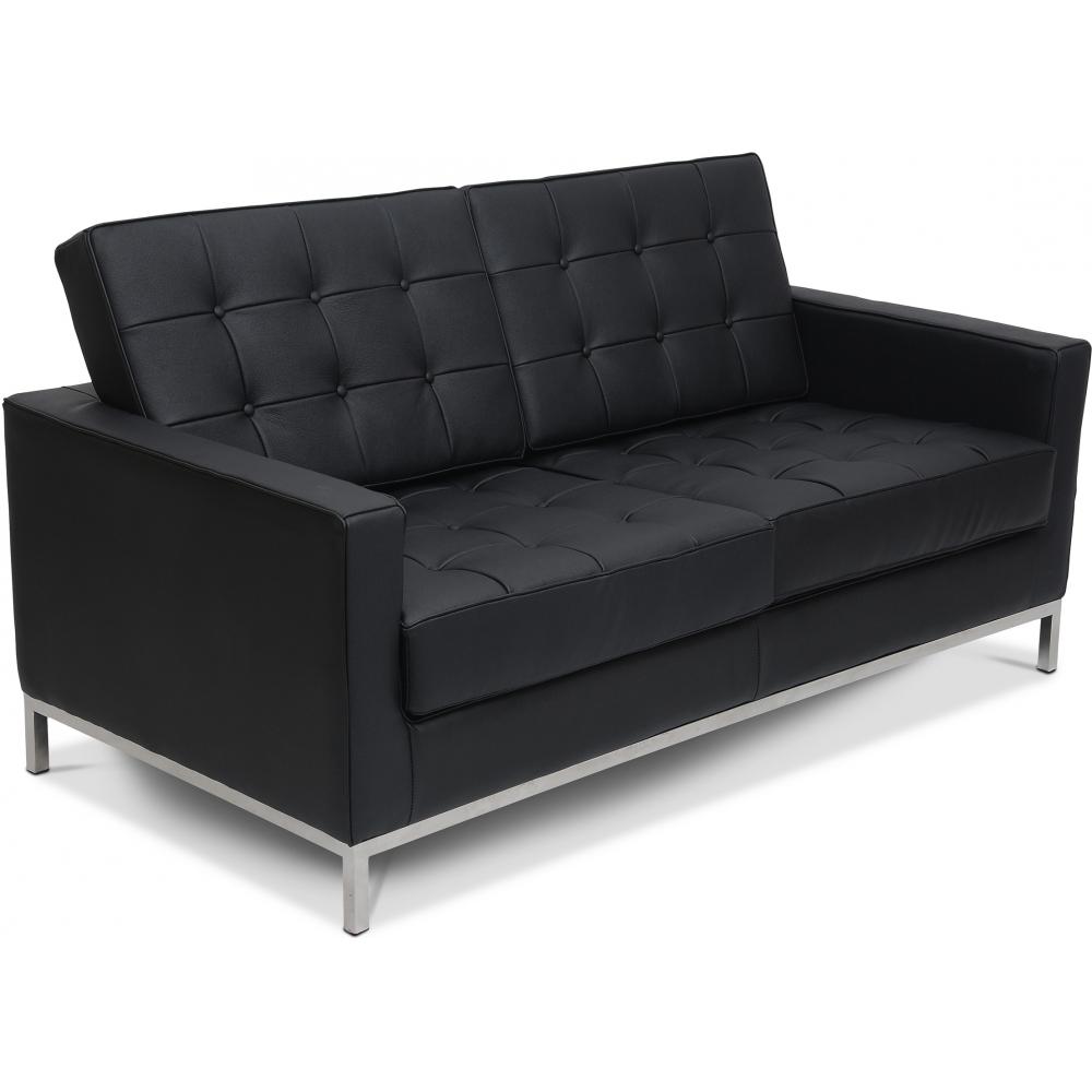 Sofá de Diseño Florence Knoll style (2 asientos) - Cuero de Imitación
