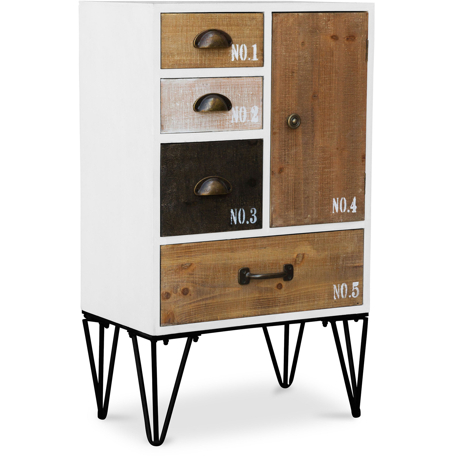 Cajonera hairpin estilo vintage industrial