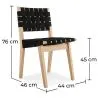 Silla de Comedor de Madera y Tela - Sinny image 7