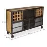 Aparador vinoteca con ruedas - Diseño industrial - Avara image 7