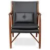 Sillón de Madera con reposabrazos - Tapizado en Cuero - Annua image 7