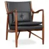 Sillón de Madera con reposabrazos - Tapizado en Cuero - Annua image 7