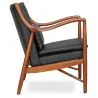Sillón de Madera con reposabrazos - Tapizado en Cuero - Annua image 7
