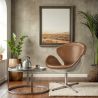 Sillón con reposabazos - Estilo Aviador - Tapizado en Cuero - Via image 7