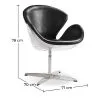 Sillón con reposabazos - Estilo Aviador - Tapizado en Cuero - Via image 7