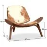 Butaca de diseño - Sillón Escandinavo - Tapizado Pony - Lucy image 7