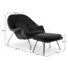 Sillón de Diseño con Reposapiés - Tapizado en Tela - Womb image 7