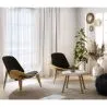 Butaca de diseño - Sillón Escandinavo - Tapizado en Cuero - Lucy image 7